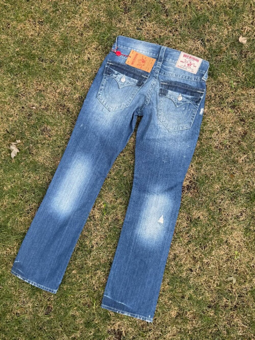 True Religion - ETBM Direct Arrow Straight Flap (Women's) - Blue NWT